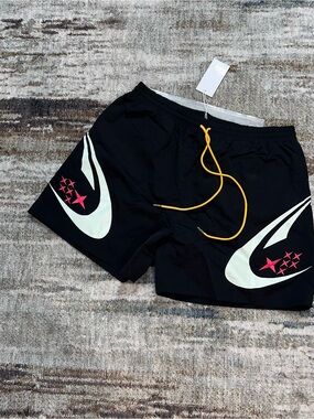 NEW DIET STARTS MONDAY D STAR Nylon Shorts Black